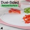 image:imageGORILLA GRIP BPAFree Reversible Kitchen Cutting Board Set of 3 BlackPinkWhite