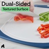 image:imageGORILLA GRIP BPAFree Reversible Kitchen Cutting Board Set of 3 BlackRedBlueLime