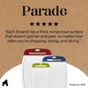 image:imageGORILLA GRIP BPAFree Reversible Kitchen Cutting Board Set of 3 BlackRedBlueLime