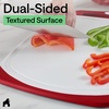 image:imageGORILLA GRIP BPAFree Reversible Kitchen Cutting Board Set of 3 BlackRedWhite