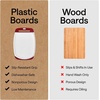 image:imageGORILLA GRIP BPAFree Reversible Kitchen Cutting Board Set of 3 BlackRedWhite