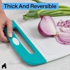 image:imageGORILLA GRIP BPAFree Reversible Kitchen Cutting Board Set of 3 BlackTurquoiseWhite