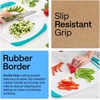 image:imageGORILLA GRIP BPAFree Reversible Kitchen Cutting Board Set of 3 BlackTurquoiseWhite