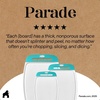 image:imageGORILLA GRIP BPAFree Reversible Kitchen Cutting Board Set of 3 BlackTurquoiseWhite