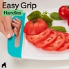 image:imageGORILLA GRIP BPAFree Reversible Kitchen Cutting Board Set of 3 BlackTurquoiseWhite