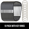 image:imageGORILLA GRIP Carabiner Clip 3 D Ring Heavy Duty Aluminum Key Holder Clips Hold 170lbs Rust ScratchResistant Camping Essentials Hiking Gear Tactical Backpacking KeychainsBlackSilverTurquoise