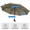 image:imageGORILLA GRIP Compact Travel Size Umbrella for Rain Sleek Design BlackBeige
