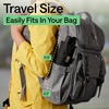 image:imageGORILLA GRIP Compact Travel Size Umbrella for Rain Sleek Design BlackBlack