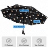 image:imageGORILLA GRIP Compact Travel Size Umbrella for Rain Sleek Design BlackCats  Dogs