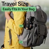image:imageGORILLA GRIP Compact Travel Size Umbrella for Rain Sleek Design BlackCats  Dogs