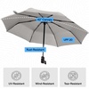 image:imageGORILLA GRIP Compact Travel Size Umbrella for Rain Sleek Design BlackGray