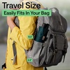 image:imageGORILLA GRIP Compact Travel Size Umbrella for Rain Sleek Design BlackHunter Green