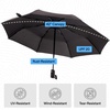 image:imageGORILLA GRIP Compact Travel Size Umbrella for Rain Sleek Design BlackNavy  Black