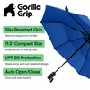 image:imageGORILLA GRIP Compact Travel Size Umbrella for Rain Sleek Design BlackNavy