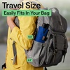 image:imageGORILLA GRIP Compact Travel Size Umbrella for Rain Sleek Design BlackNavy