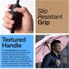 image:imageGORILLA GRIP Compact Travel Size Umbrella for Rain Sleek Design BlackPink