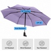image:imageGORILLA GRIP Compact Travel Size Umbrella for Rain Sleek Design BlackPurple