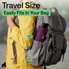 image:imageGORILLA GRIP Compact Travel Size Umbrella for Rain Sleek Design BlackRainbow