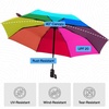 image:imageGORILLA GRIP Compact Travel Size Umbrella for Rain Sleek Design BlackRainbow