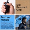 image:imageGORILLA GRIP Compact Travel Size Umbrella for Rain Sleek Design BlackSky Blue Clouds
