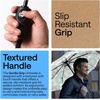 image:imageGORILLA GRIP Compact Travel Size Umbrella for Rain Sleek Design BlackSpiral