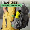 image:imageGORILLA GRIP Compact Travel Size Umbrella for Rain Sleek Design BlackYellow