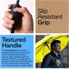 image:imageGORILLA GRIP Compact Travel Size Umbrella for Rain Sleek Design BlackYellow