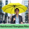 image:imageGORILLA GRIP Compact Travel Size Umbrella for Rain Sleek Design BlackYellow