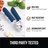 image:imageGORILLA GRIP Garlic Peeler and Press Set Heavy Duty Mincer BlackBlue