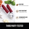 image:imageGORILLA GRIP Garlic Peeler and Press Set Heavy Duty Mincer BlackRed