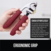 image:imageGORILLA GRIP Garlic Peeler and Press Set Heavy Duty Mincer BlackRed
