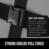 image:imageGORILLA GRIP Heavy Duty Luggage Straps for Suitcase 2 Pack GreenBlack