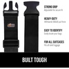 image:imageGORILLA GRIP Heavy Duty Luggage Straps for Suitcase 2 Pack GreenBlack