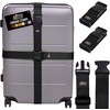 image:imageGORILLA GRIP Heavy Duty Luggage Straps for Suitcase 2 Pack GreenBlack