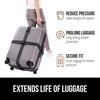image:imageGORILLA GRIP Heavy Duty Luggage Straps for Suitcase 2 Pack GreenBlack