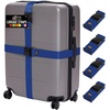 image:imageGORILLA GRIP Heavy Duty Luggage Straps for Suitcase 2 Pack GreenBlue