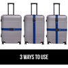 image:imageGORILLA GRIP Heavy Duty Luggage Straps for Suitcase 2 Pack GreenBlue