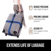 image:imageGORILLA GRIP Heavy Duty Luggage Straps for Suitcase 2 Pack GreenBlue