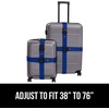 image:imageGORILLA GRIP Heavy Duty Luggage Straps for Suitcase 2 Pack GreenBlue