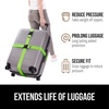 image:imageGORILLA GRIP Heavy Duty Luggage Straps for Suitcase 2 Pack GreenGreen