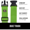 image:imageGORILLA GRIP Heavy Duty Luggage Straps for Suitcase 2 Pack GreenGreen