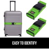image:imageGORILLA GRIP Heavy Duty Luggage Straps for Suitcase 2 Pack GreenGreen