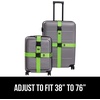 image:imageGORILLA GRIP Heavy Duty Luggage Straps for Suitcase 2 Pack GreenGreen