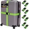 image:imageGORILLA GRIP Heavy Duty Luggage Straps for Suitcase 2 Pack GreenGreen