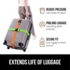 image:imageGORILLA GRIP Heavy Duty Luggage Straps for Suitcase 2 Pack GreenGreenOrange
