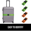 image:imageGORILLA GRIP Heavy Duty Luggage Straps for Suitcase 2 Pack GreenGreenOrange