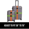 image:imageGORILLA GRIP Heavy Duty Luggage Straps for Suitcase 2 Pack GreenGreenOrange