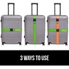 image:imageGORILLA GRIP Heavy Duty Luggage Straps for Suitcase 2 Pack GreenGreenOrange