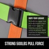image:imageGORILLA GRIP Heavy Duty Luggage Straps for Suitcase 2 Pack GreenGreenOrange