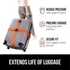 image:imageGORILLA GRIP Heavy Duty Luggage Straps for Suitcase 2 Pack GreenOrange